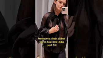 Transparent sheer clothes try on haul with Emilia #tryonhaul2024 #transparenthaul #sheerdress