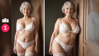 Natural Older Woman Attractively Dressed ???? Beauty Lingerie Collection by aVa ► 34