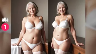 Natural Older Woman Attractively Dressed ???? Beauty Lingerie Collection by aVa ► 34