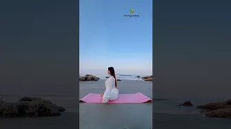 Yoga on the beach #yogaurmi #urmiyogaacademy #yogapose #yogapassion #yogaasana #yogateacher #yoga