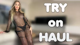 4K Try on Haul Transparent Dress See through clothes2024