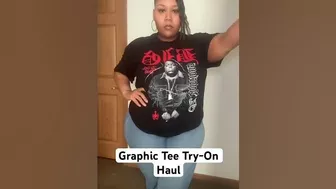 Graphic Tee Try on haul! #tryonhaul2024 #fypシ #fashionnovababe