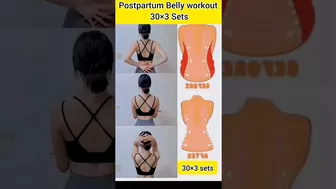 Postpartum belly workout for female #bellyfatloss #workout #yoga