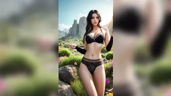 ????️ Maria: I found real Palworld - Lingerie Showcase [4K] AI ART - Lookbook AI World Models - AI Vlog