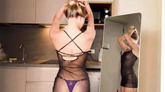 Try On Haul l Sheer dresses l Sexy hot baby