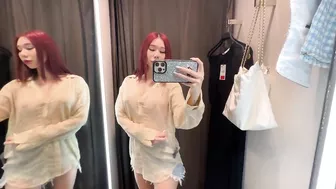 [4K] Exploring Transparent Clothes with April | Try on Haul