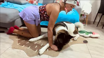 Hilarious Dog Attempts Yoga Poses p2