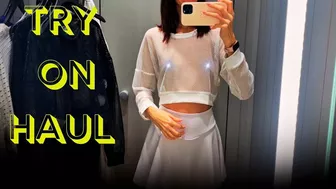 See-Through Try On Haul | Transparent Tops Try On Haul Clothes | Try-On Haul At The Mall