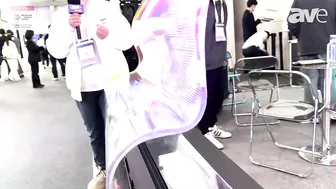 ISE 2024: iDisplay Shows Off CrystalFlex, a Flexible, Transparent LED Display Film for Retail