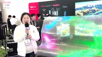 ISE 2024: iDisplay Shows Off CrystalFlex, a Flexible, Transparent LED Display Film for Retail