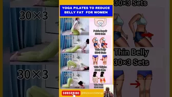 Yoga Pilates To Reduce Belly Fat#short #reducebellyfat #bellyfatloss #yoga