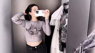 [4K] Transparent Clothes Try on Haul with Emilia