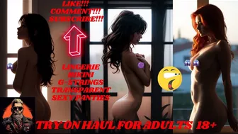 Sizzling Try On Haul: Lingerie, Bikinis, Transparent, and G-String, AMOURANTH, OMG SHE IS HOT 99/10