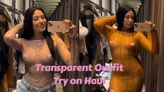 [4K] Transparent Clothing | Try on Haul with Amy