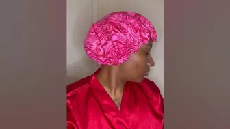 Satin Bonnet Try On Haul ???? #tryonhaul #satinbonnets #shorts