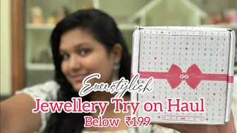 Jewellery try on Haul below ₹199 ????|| Telugu lo ????