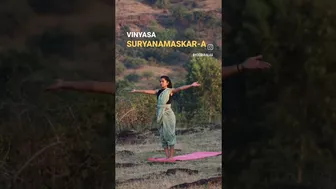 Vinyasa Surya Namaskar-A #suryanamaskar #sunsalutation #yoga #youtubeshorts #shorts #trending