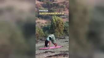 Vinyasa Surya Namaskar-A #suryanamaskar #sunsalutation #yoga #youtubeshorts #shorts #trending