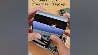 And indeed, thin as paper: get stuck into Samsung's flexible display demo.#trending #viral #shorts