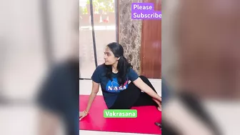 Vakrasana for Diabetic #bellyfat #viral #trending #ytshorts #yoga #vasanthayoga