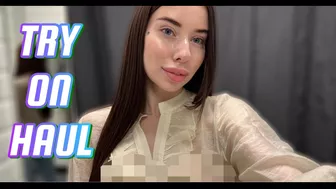 [4K] Try on haul 2024 | Transparent Dress Try On with Victory