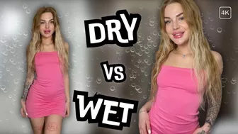 Revealed: [4K] Transparent Clothes Dry vs Wet Showdown ???? Try on Haul