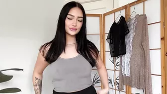 *SEE THROUGH* Mesh Top Try-on Haul | 4K