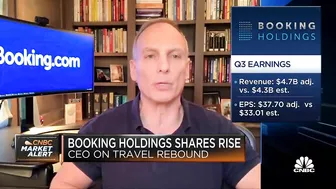 Booking Holdings CEO: We are hopeful on a travel rebound