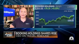 Booking Holdings CEO: We are hopeful on a travel rebound