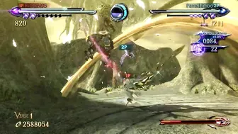 Bayonetta 2 - coop crazy combos compilation, 2 players