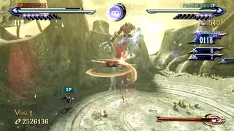 Bayonetta 2 - coop crazy combos compilation, 2 players