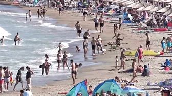 2021 Plaja Monaco Beach 4K VIDEO  Sun Summer Party Fun Mamaia Bikini Beach.