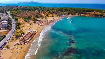 Golden beach (Chrissi akti) Chania Crete Greece