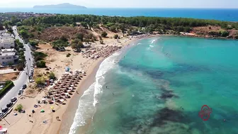 Golden beach (Chrissi akti) Chania Crete Greece