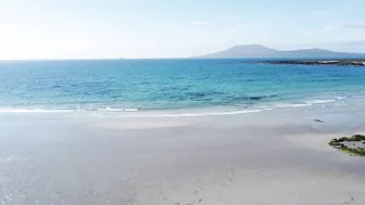 The Crystal Clear Waters of the Atlantic Ocean with Stunning Remote Beach in West Mayo,Ireland.