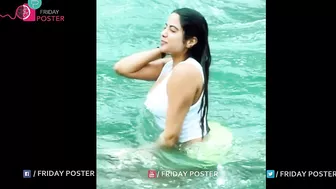 Janhvi Kapoor Swimmimg Video | Janhvi Kapoor Bikini Swim | Friday Poster