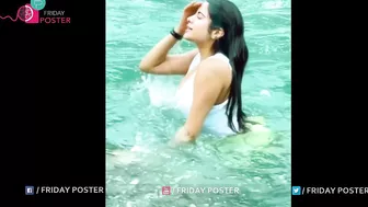 Janhvi Kapoor Swimmimg Video | Janhvi Kapoor Bikini Swim | Friday Poster