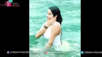 Janhvi Kapoor Swimmimg Video | Janhvi Kapoor Bikini Swim | Friday Poster