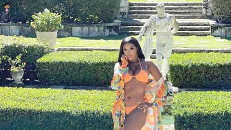 Porsha Williams Stuns In Bright Orange Bikini While Vacationing With Fiancé Simon Guobadia