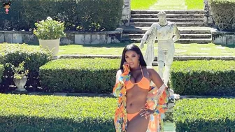 Porsha Williams Stuns In Bright Orange Bikini While Vacationing With Fiancé Simon Guobadia