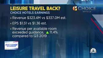 Hotel earnings point to the return of leisure travel