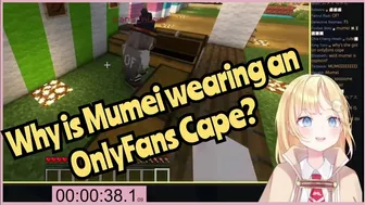 Ame got asked why Mumei's wearing an OnlyFans cape