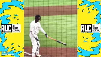 Travis Scott Runs Like An Anime Character After Hitting A Home Run At Celebrity Game