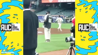 Travis Scott Runs Like An Anime Character After Hitting A Home Run At Celebrity Game