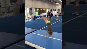 The last girl did 12 back handsprings!  #cheer #tumbling #challenge