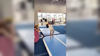 The last girl did 12 back handsprings!  #cheer #tumbling #challenge