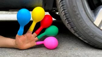 Top 7 Crushing things with Car | Compilation | Car vs Learning Magic Funny balloon in hands