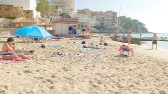 Beach walk | Cala Major Beach | Palma de Mallorca MAJORCA | Balearic Islands 4K