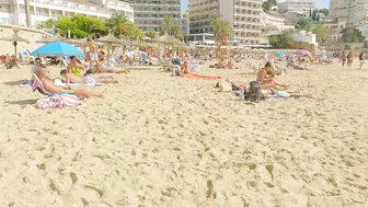 Beach walk | Cala Major Beach | Palma de Mallorca MAJORCA | Balearic Islands 4K