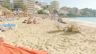 Beach walk | Cala Major Beach | Palma de Mallorca MAJORCA | Balearic Islands 4K